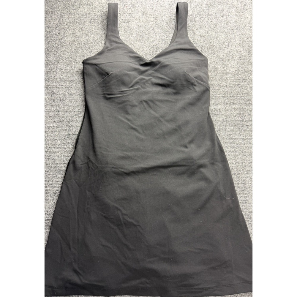 NWT Lululemon Align Dress Black Size 4 Built-In Shorts Pockets Nulu Fabric - Picture 1 of 9